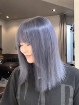キャンバス バイ ネオリーブ 横浜西口(Canvas by neo.)&nbsp;横浜 ブリーチカラー  ペールブルー