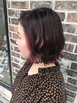 ヘアー アイス カンナ(HAIR ICI Canna)&nbsp;ボブ×インナーカラー×ピンク