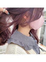 ベティ(Bettie)&nbsp;ラベンダーアッシュ　韓国風顔まわりのカット