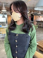 キーン 立川店(keen)&nbsp;【keen×刈谷】顔まわり、後毛カット×艶ブラック