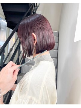 デイジードゥ(Daisy duex) ラベンダー ボブ　切りっぱなしボブ　天神　ブリーチなし