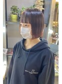 ミニボブ/顎ラインボブ/切りっぱなし
