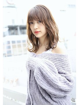 ヘアアンドメイク シークネクスト(HAIR&MAKE SeeK NEXT) 【SeeK NEXT島貫】ルーズカール×鎖骨ミディ