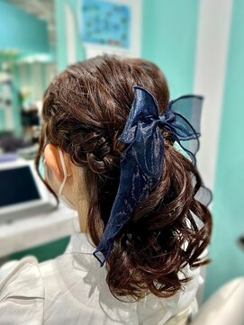 マティーナ ヘアー 池袋(Matina hair) 【編み込みハーフアップ】20代30代40代