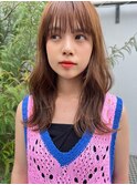 Aimee町田 ココアベージュ×ウェーブ巻き
