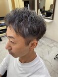 ブリーチありのグレイヘアー#弘前駅
