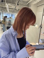 キートス(Kiitos)&nbsp;切りっぱなしボブオレンジボブぱつっとボブ