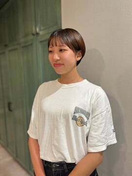 ヘアサロン ナノ(hair salon nano) 耳掛けショート×シースルーバング