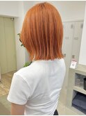 Say.岩井 切りっぱなしボブ×暖色カラー×ブリーチカラー