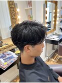 センターパート×ニュアンスパーマ☆