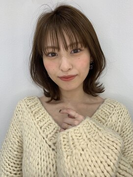 ハローバイシー 仙台(Hello by Sea) くびれボブ大人可愛いレイヤーボブ切りっぱなしボブくびれミディ