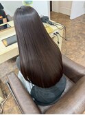 髪質改善ストレート×艶髪カラー