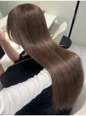 黒髪カタログ/オリーブグレー/ココアベージュ/小顔に見せるヘア