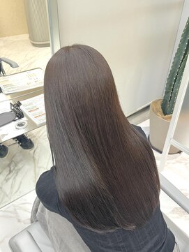 ザ トーン オオミヤ(the tone.oomiya) 黒髪/暗髪カラー/オリーブグレー/小顔ヘア/大宮髪質改善