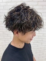 ガーデン 西川田店(garden)&nbsp;宇都宮メンズパーマ波巻きスパイラルパーマセンターパートウルフ