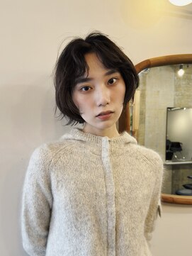 ヒュージ 表参道(huge) レイヤーボブ/ミニボブ/ニュアンスパーマ/顔周りカット/20代30代