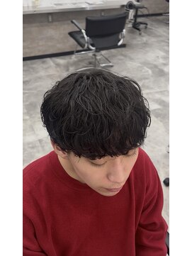 オム ブランシェ(HOMME BLANCHE’) 【Seira】緩めシャドウパーマ×ケアクリームパーマ