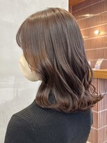 エリマバイフィフス 調布(elima by fifth) 調布白髪染めレイヤーボブショートヘアベージュアッシュブラウン