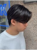 センターパート/波巻き/フェザーパーマ/ツイスパ/メンズ