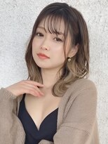 ウエストリー(WESTORY)&nbsp;#ミディアムヘア#インナーカラーベージュ#20代#30代#40代
