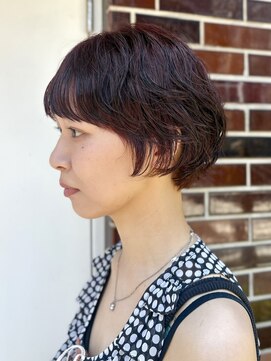 シベルバレー 横浜(sibell) ▽ショートパーマボブパーマドライパーマレイヤーボブボルドー