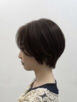 エルズ 大宮店(ailes) ダークパープル/ナチュラルショート/ミルクブラウン/夏/大宮