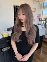 ミスラグジュアリー(Miss Luxury)&nbsp;ハイトーンロング/ミルクティーベージュ