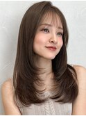 ツートンカラーくびれヘア大人可愛い20代30代40代◎モテ髪