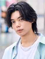 ブリーチ 大宮CIEL店(BLEACHi)&nbsp;《BLEACHi》センターパートウルフ×メンズミディアム×韓国ヘア