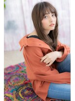 ミック 日暮里店(miq)&nbsp;外国人風無造作パーマチャコールグレー小顔エアストレートc1