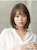 大人かわいいピンクベージュインナーカラーマッシュショートボブ
