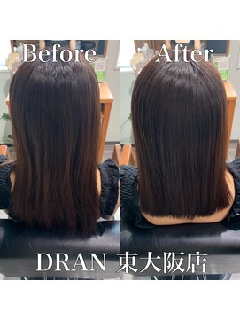 ドラン 東大阪店(DRAN) 【DRAN】髪質改善カラー　before＆after