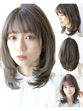 アフロート ルヴア(AFLOAT RUVUA) 大人/透明感カラー/レイヤーカット/ひし形/髪質改善/ワンカール