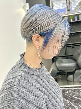 チュダック(ChuDuck) 【◎甘くてカワイイ◎】《ネイビー×シルバー》ケアブリーチ