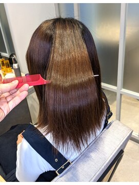 ナカドット エマノン 池袋(__naka.__ EMANON) ミディアムボブ・縮毛矯正