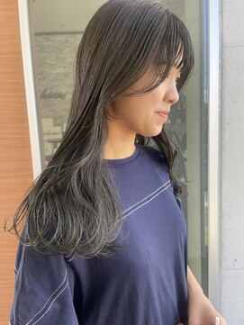アチーブ ヘア デザイン(achieve hair design) マットブラウン透明感ベージュ ツヤ髪ウェーブロング