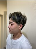 コントラストメッシュ メンズハイライト