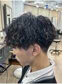「刈り上げマッシュ×ツイスパ」