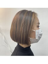 ルント(Rund)&nbsp;ボブとオレンジハイライト