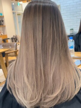 マスカリ(muscali) 【原田】ブリーチバレイヤージュメルティカラー顔まわりレイヤー