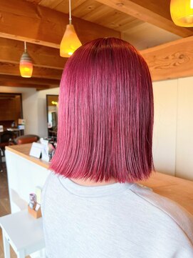 エイム オブ ガーネット aim of garnet ピンクボブ