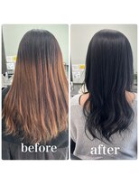 ガルボヘアー 桟橋店(garbo hair)&nbsp;ブルーブラック　トリートメント　艶髪