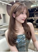 レイヤーカットイメチェンヘアスタイルミディアムレイヤーharuhi
