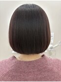 ミニボブ◎ピンクブラウン