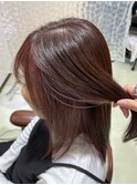 インナーカラー イヤリングカラー ピンク