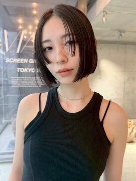 スクリーンギンザメゾン 銀座(SCREEN GINZA MAISON.) 黒髪カタログ/クラゲヘアー/オリーブグレー/銀座