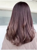 大人ガーリー/ダークアッシュ/似合わせカット/ミディアムレイヤ
