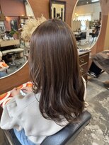 チャプター 問屋町(chapter)&nbsp;ブリーチなし透明感ケアカラー赤味なしオリーブベージュブラウン