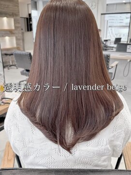 アイヴィ 表参道(IVY) 【透明感カラー】ラベンダーベージュ×レイヤーカット 髪質改善
