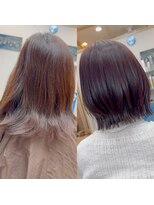 ラニハナクドウ(lanihana.kudo) #レイヤーボブ#ストレート施術